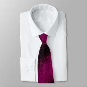 Glitter shine glow pink purple confetti sequins Ch Tie