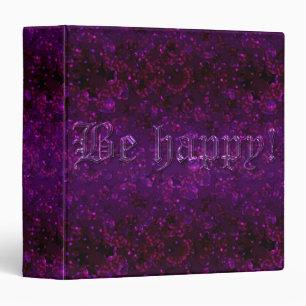 Glitter shine glow purple confetti sequins Christm Binder