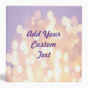 Glitter Silver and Gold Custom Message Binder