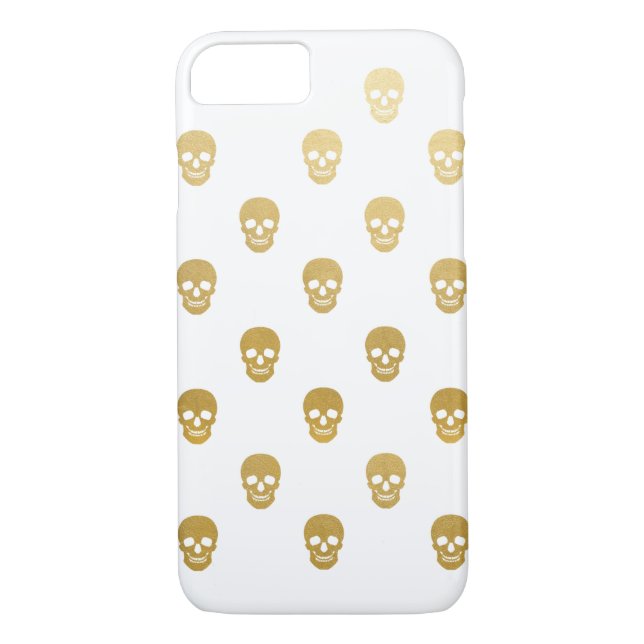 Glitter Skulls - gold foil Case-Mate iPhone Case (Back)