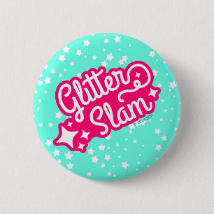 Glitter Slam 2 Inch Round Button
