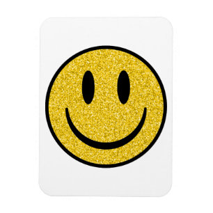 Glitter Smile Face Magnet