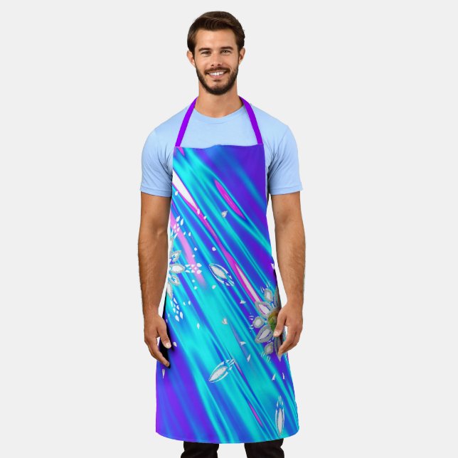 Glitter snowflakes apron (Worn)