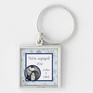 Glitter Snowflakes Key Chain