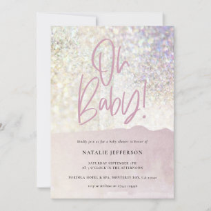 Glitter sparkle classy oh baby! shower party