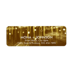 Glitter Sparkle Confetti Dots Modern Return labels