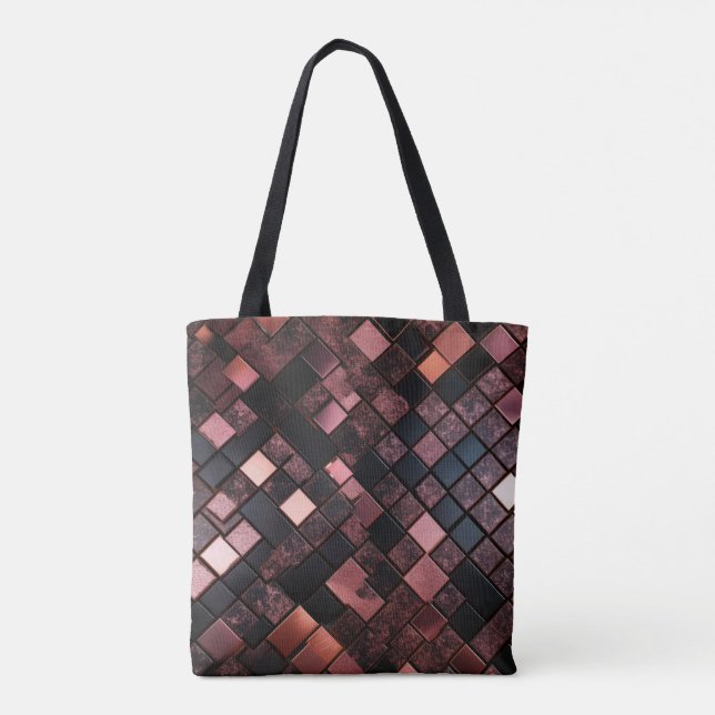 Glitter Sparkle Ombre Tote Bag (Back)