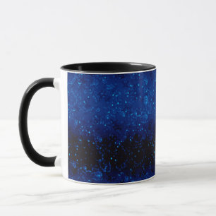 Glitter sparkle seamless confetti navy shine dark mug