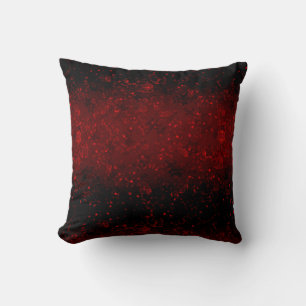 Glitter sparkle seamless confetti red shine dark e throw pillow