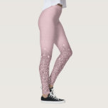 Glitter sparkling rose gold leggings<br><div class="desc">Sparkling glitter rose gold design</div>