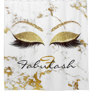 Glitter Sparkly Monogram Name Gold White Marble