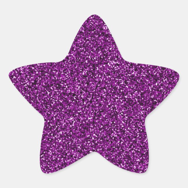GLITTER STAR STICKER (Front)