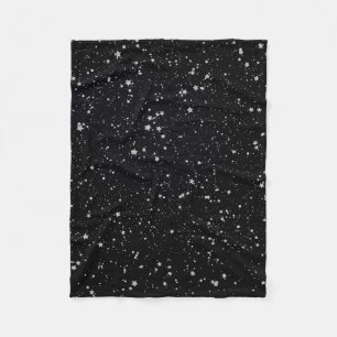 Glitter Stars4 - Silver Fleece Blanket