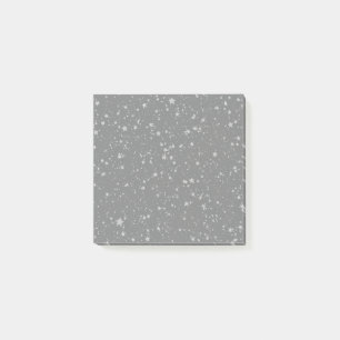 Glitter Stars4 - Silver Post-it Notes