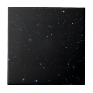 Glitter Stars - Blue Tile