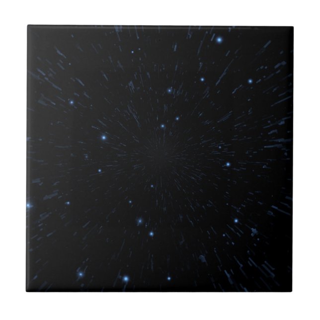 Glitter Stars - Blue Tile (Front)
