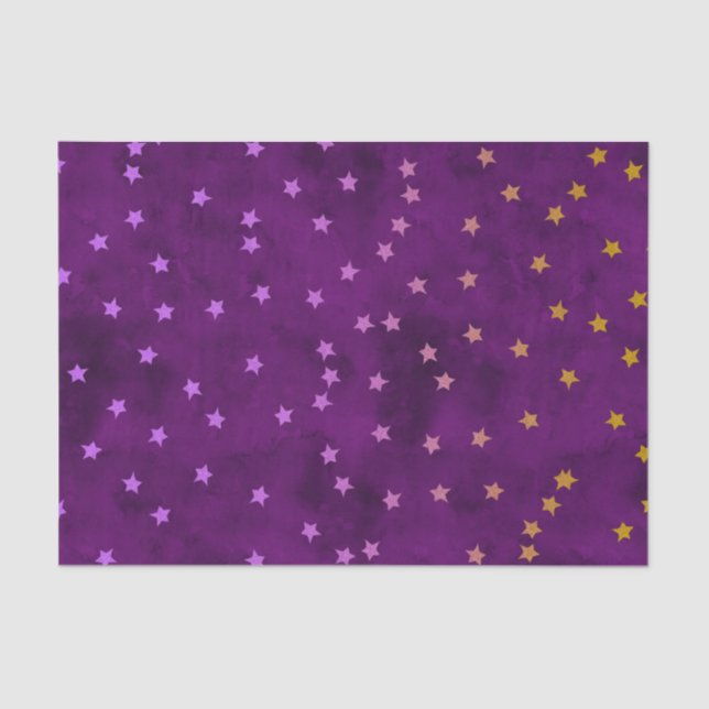 Glitter stars on grunge paper (Front)
