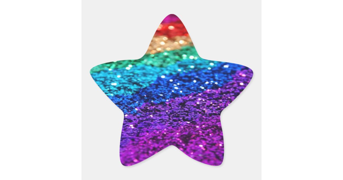glitter Sticker Zazzle