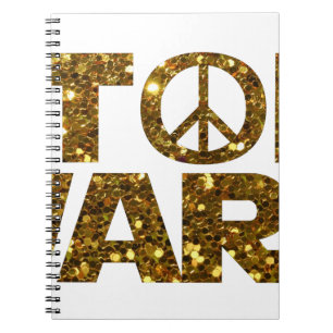 glitter stop wars notebook
