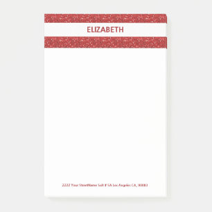 Glitter Stripes Post-it Notes