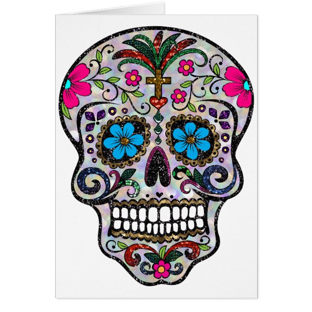 glitter Sugar Skull (Front)