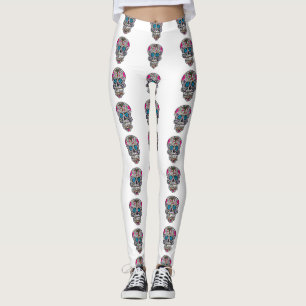 glitter Sugar Skull leggings