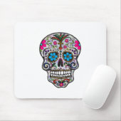 glitter Sugar Skull Mouse Pad (With Mouse)