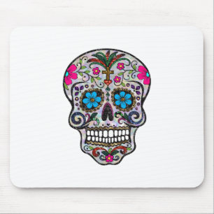 glitter Sugar Skull Mouse Pad