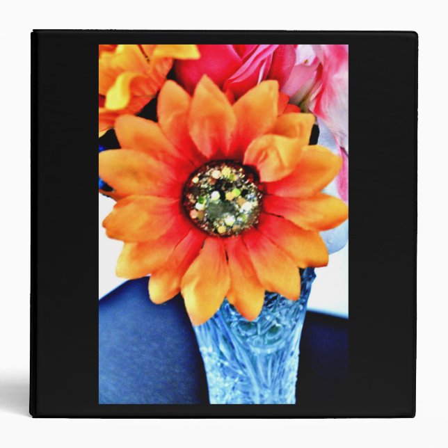 Glitter Sunflower Binder (Front)