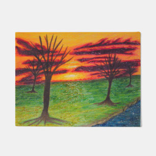 Glitter Sunset Door mat