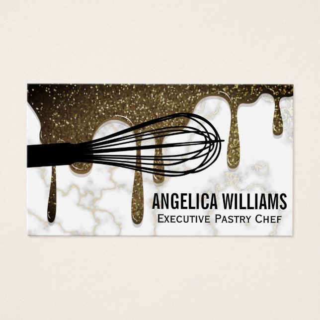 Glitter Syrup | Culinary Whisk | Marble (Front)