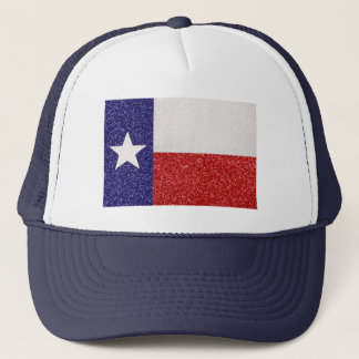 Glitter Texas flag trucker hat