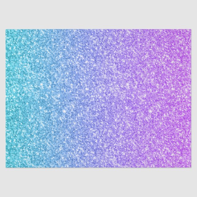 Glitter Texture Print Pink And Blue Tissue Paper (Front)