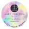 Glitter Thank Logo Holograph Metal Pink Pastel