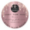 Glitter Thank Logo Rose Drips Made With Love Pink