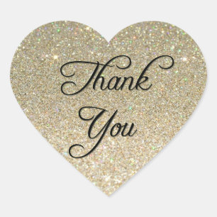 Glitter Thank You Sticker