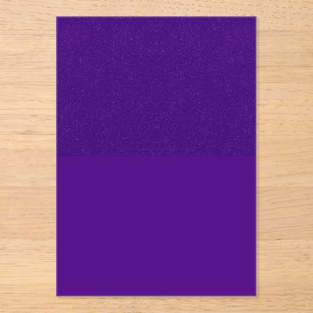 Glitter Top Purple Acrylic Invitation – Customize (Front)