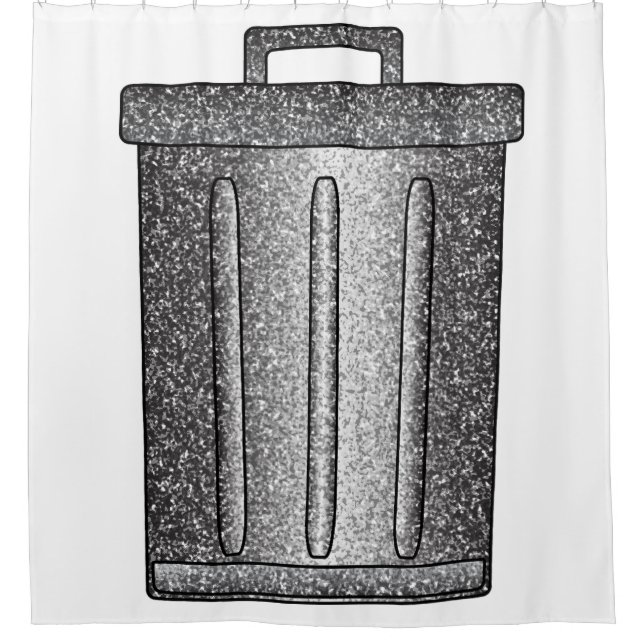 Glitter Trash Can (Front)