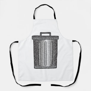 Glitter Trash Can Apron