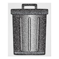 Glitter Trash Can