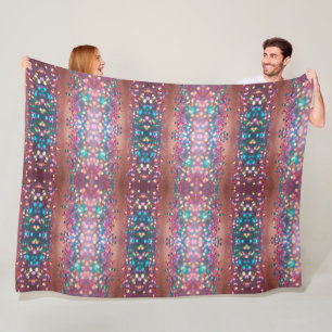 Glitter Trendy Opal Holographic Collection Fleece Blanket
