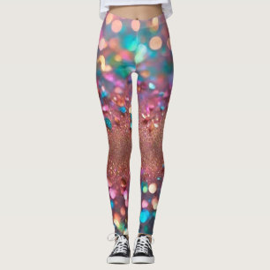 Glitter Trendy Opal Holographic Collection Leggings