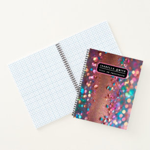 Glitter Trendy Opal Holographic Collection Notebook