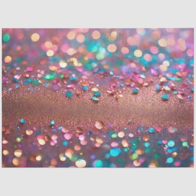 Glitter Trendy Opal Holographic Collection Tissue Paper (Front)