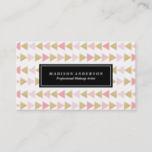 Glitter Triangles   Business Cards
