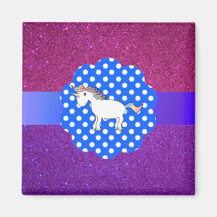 Glitter unicorn magnet