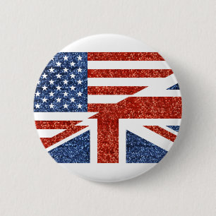 glitter usa uk 2 inch round button