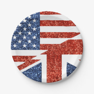 glitter usa uk paper plates