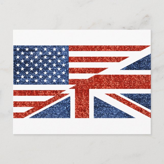 glitter usa uk postcard (Front)