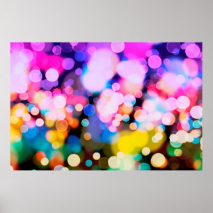 Glitter vintage lights background poster